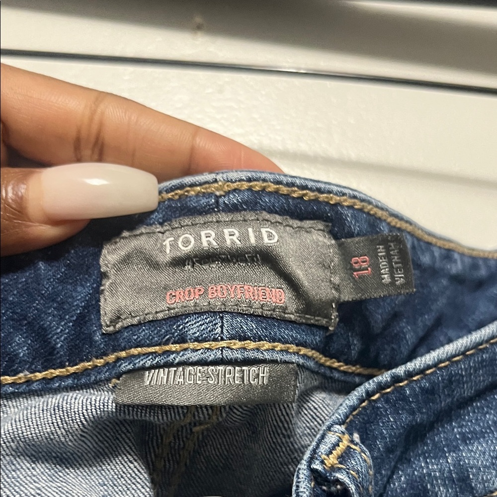 Torrid Dark Blue Ankle Jeans - Picture 4 of 5